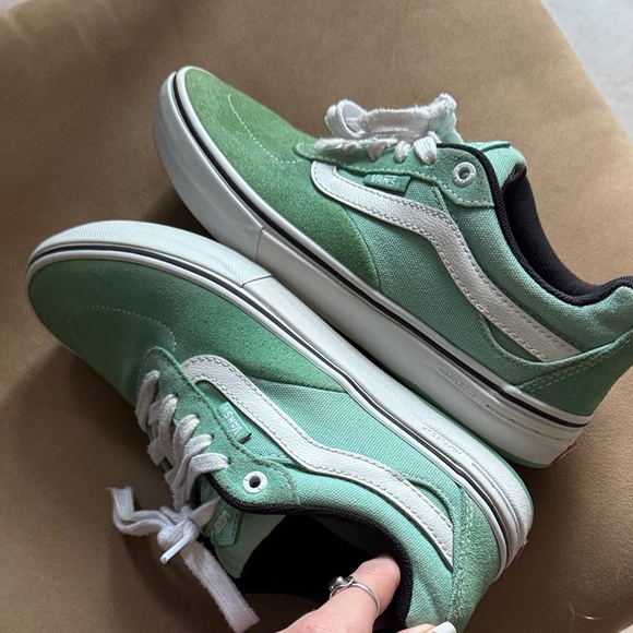 Vans Mint Green Kyle Walker Sneakers with White Accents - Picture 4 of 5